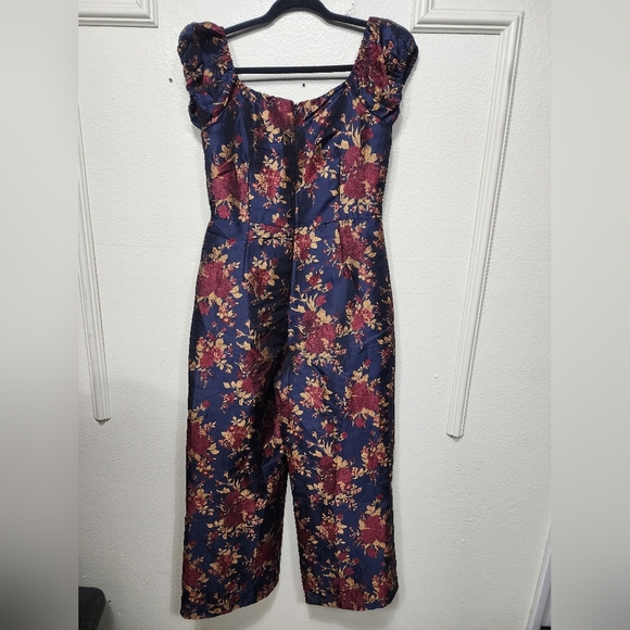Lulu's Black and Red Floral Jumpsuit - Picture 10 of 10
